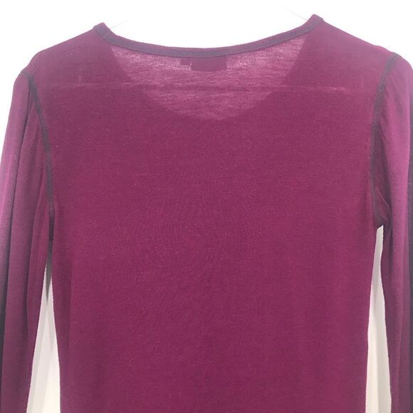 Kuhl Maroon Wool Blend Performance Base Layer Long Sleeve Pullover Shirt - Picture 6 of 15